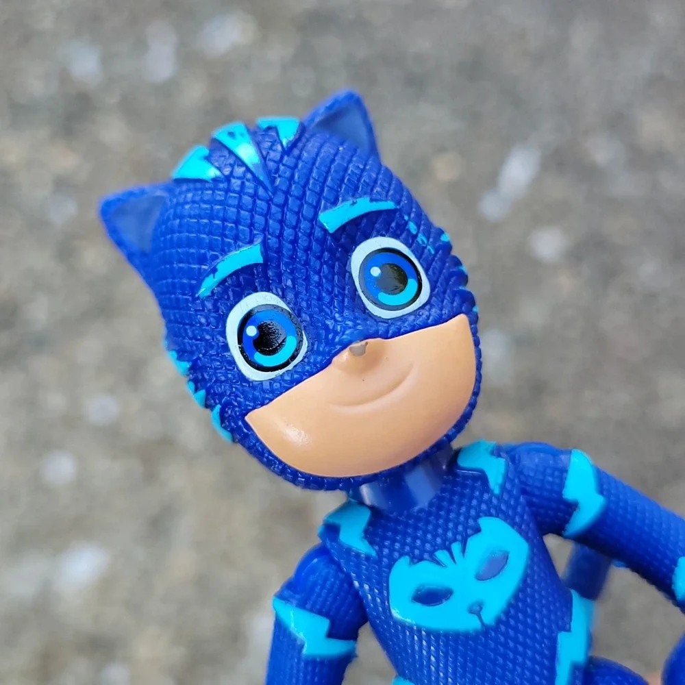 PJ MASKS Action Figures CATBOY GEKKO Vehicle Kids Toy Lot Green Blue